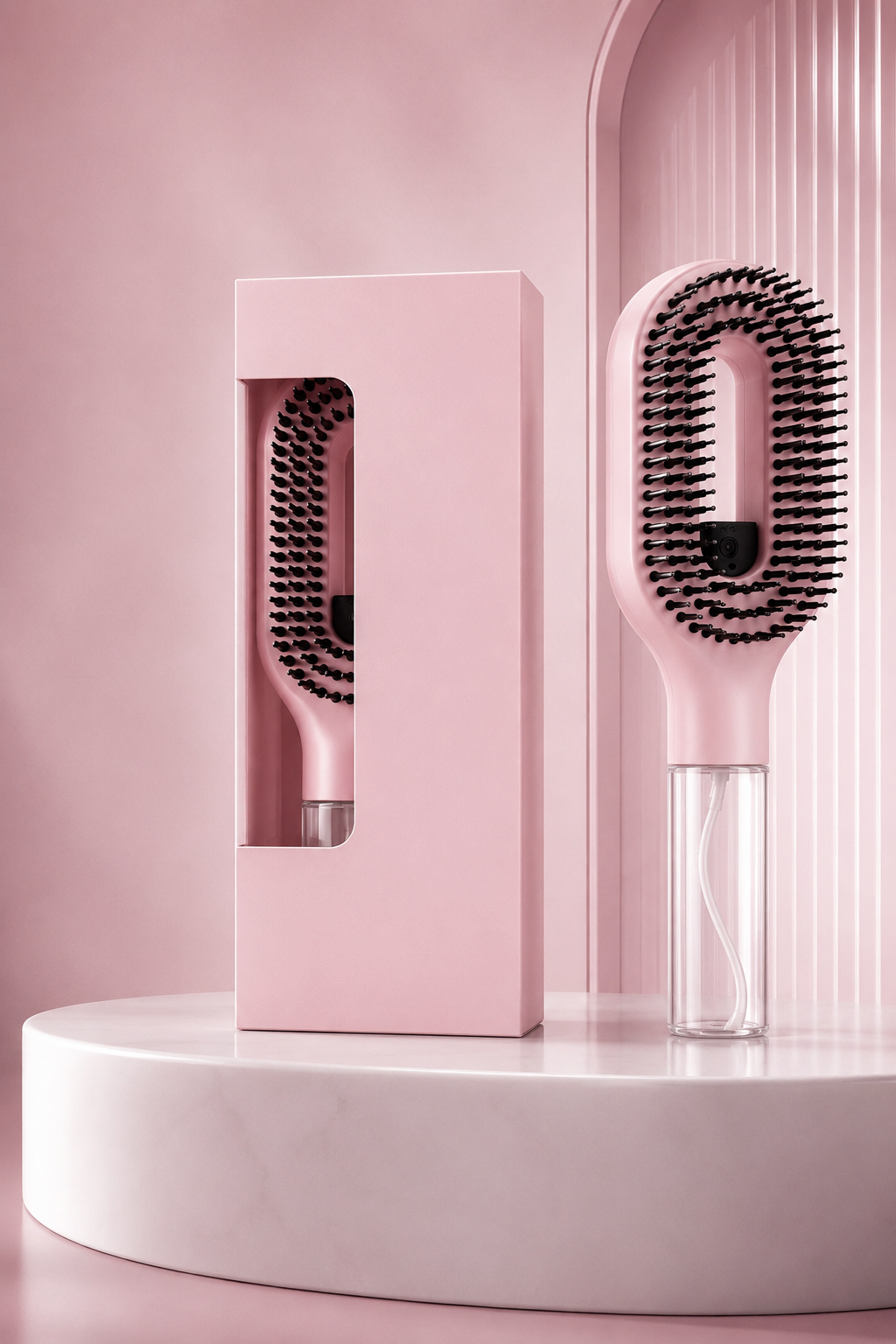 FYXELO MistBrush resultaat - glanzend hydratered haar